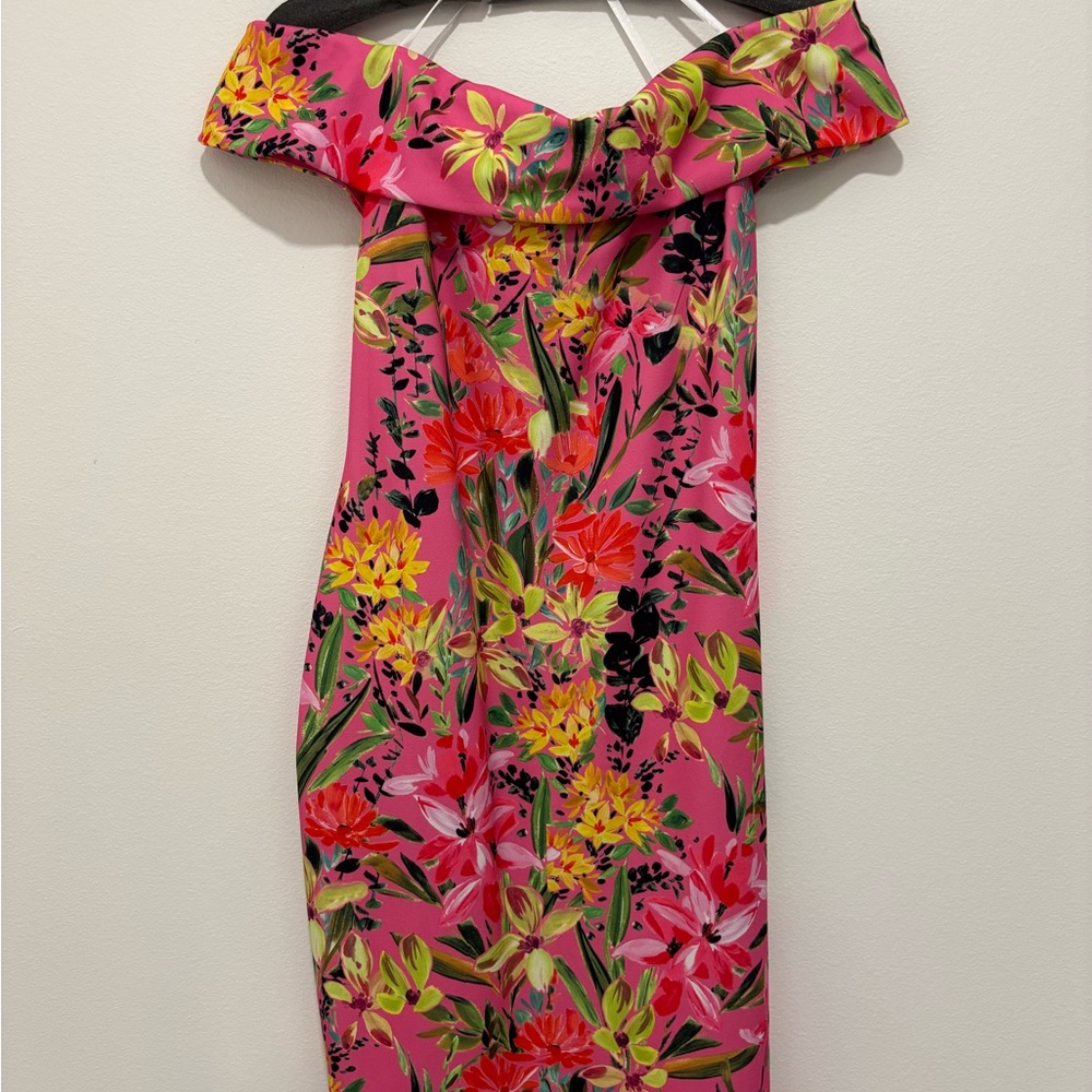 Premier Pink Red Off-Shoulder Sundress